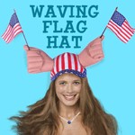 Waving American Flag Hat
