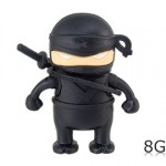8 MB USB Flash Drive Disguised As Black Ninja Figure